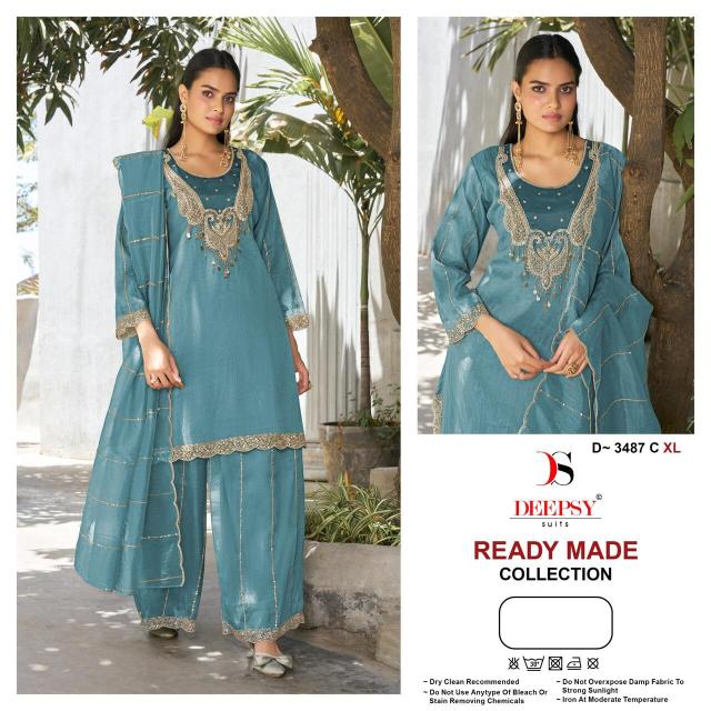 Deepsy suits D-3487 ready to wear collcetion designer salwar suits wholesalers kolkata